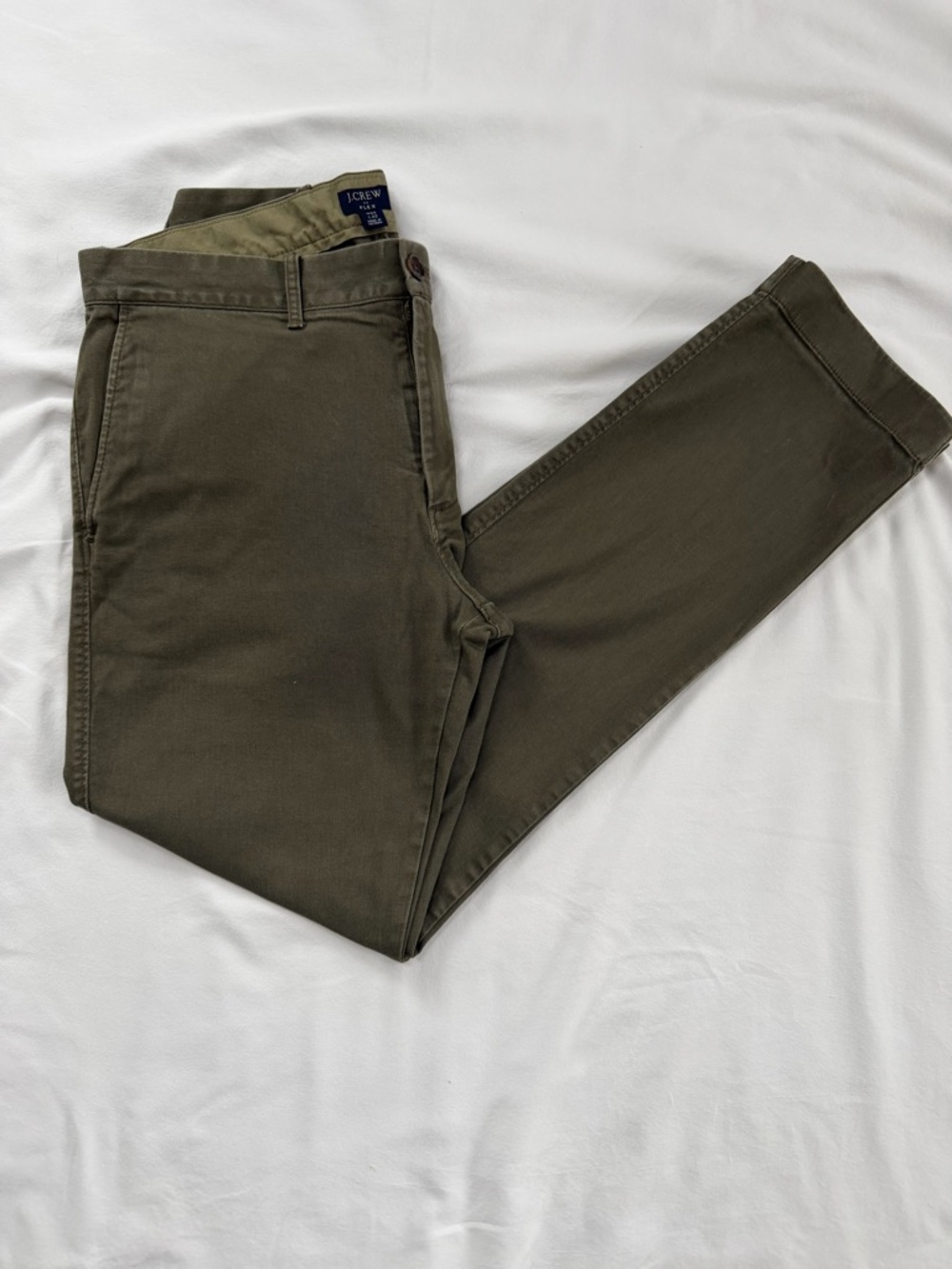 J. Crew Olive Slim Chinos